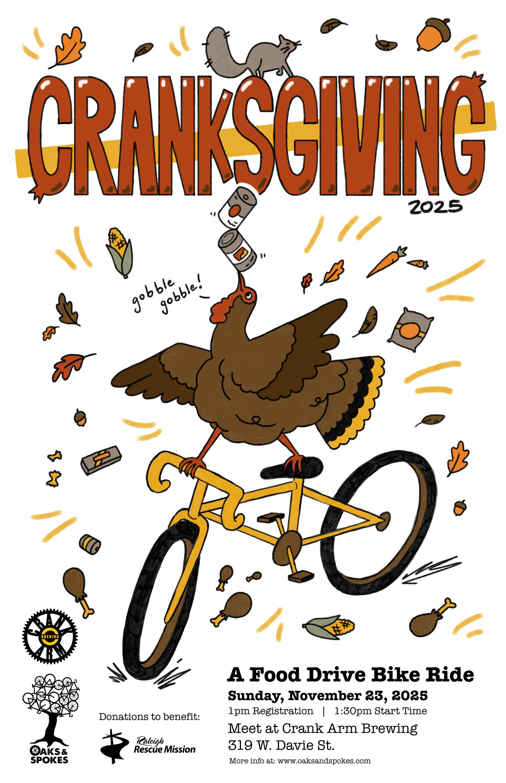 2025 Oaks and Spokes Cranksgiving 2025 Oaks and Spokes Cranksgiving
